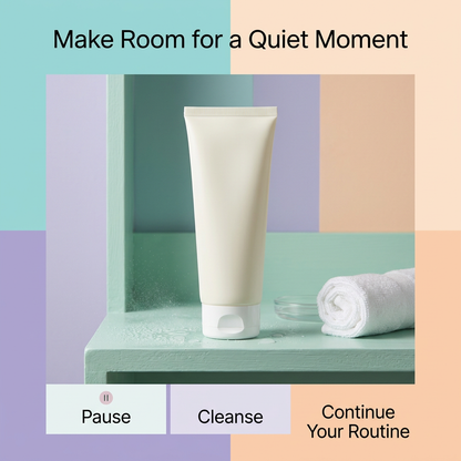 Three-part cleansing ritual editorial graphic